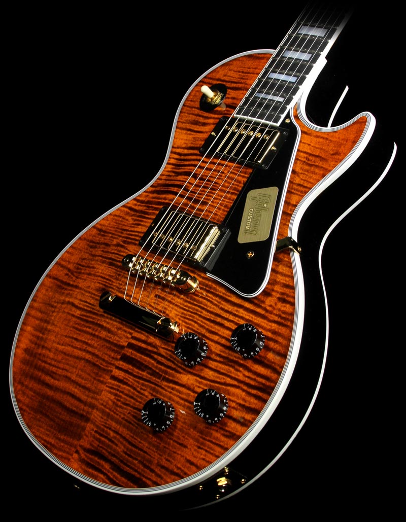 Gibson Custom Shop Les Paul Custom Figured Electric Guitar Siberian Tiger — 1