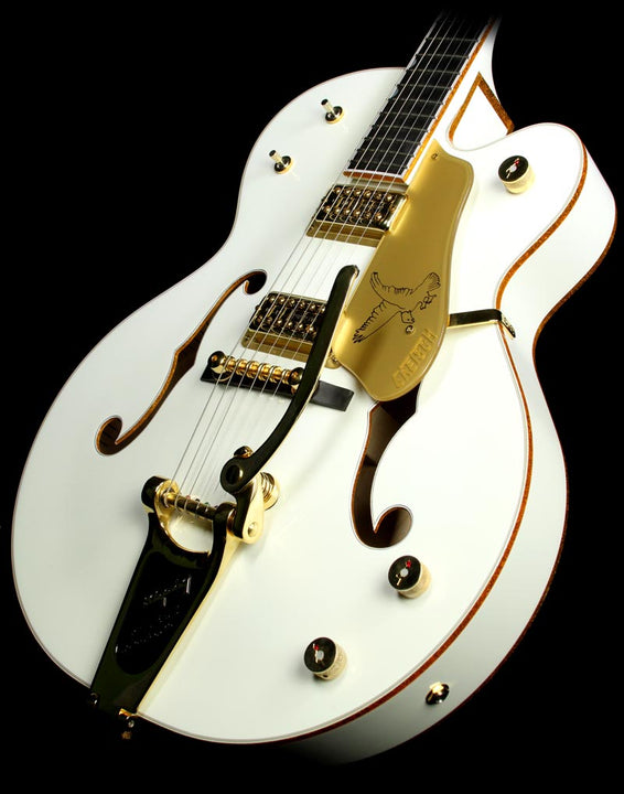 Used 2012 Gretsch G6136T White Falcon with Bigsby Electric Guitar White