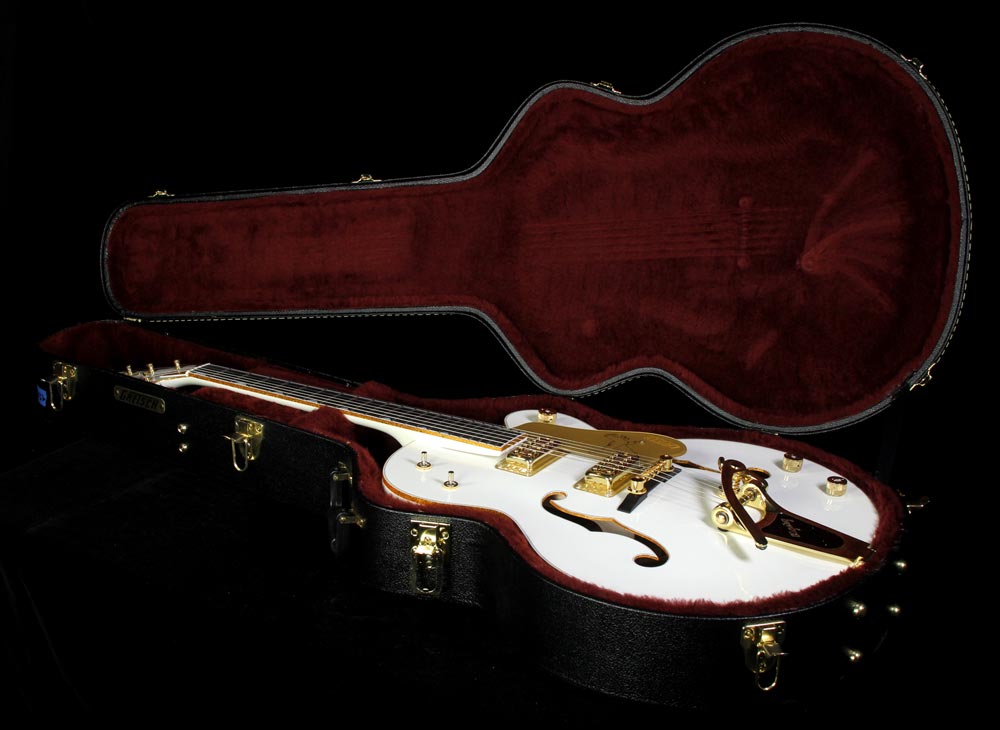 Used 2012 Gretsch G6136T White Falcon with Bigsby Electric Guitar White — 5