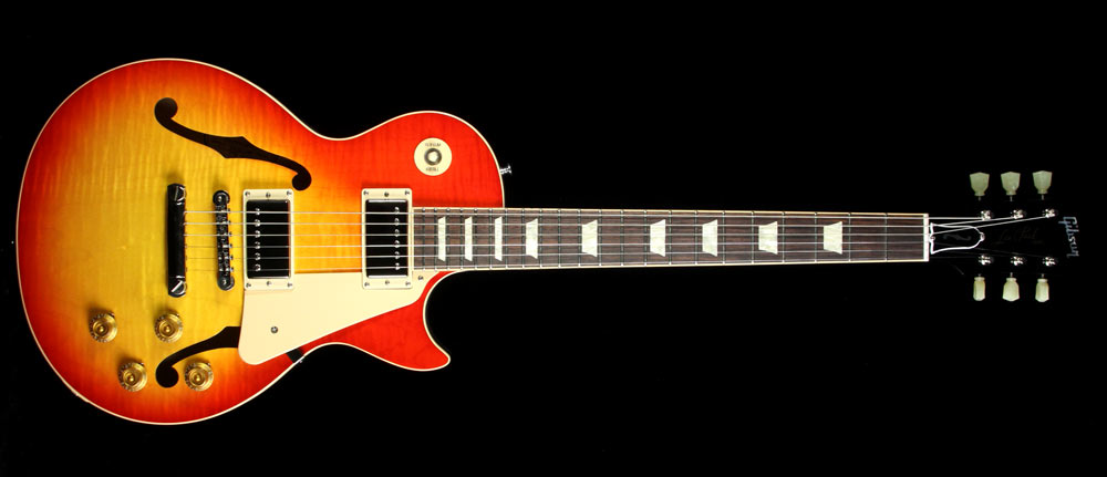 Used Gibson Memphis ES-Les Paul Electric Guitar Heritage Cherry Sunburst — 2