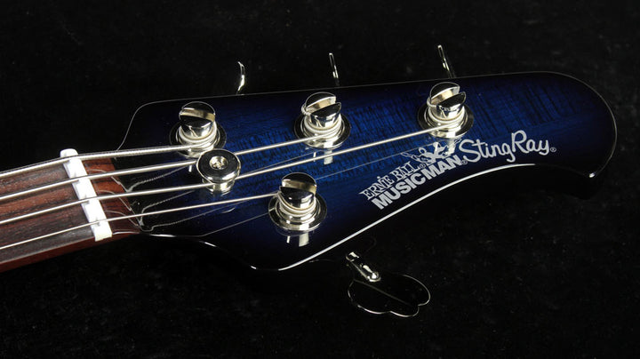 Ernie Ball Music Man Stingray Neck-Through Electric Bass Pacific Blue Burst