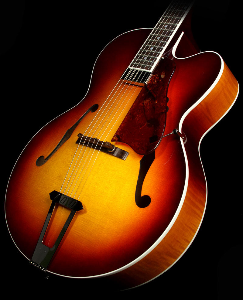 Used Gibson Custom Shop Solid Formed 17 Inch Venetian Cutaway Archtop Electric Guitar Bourbon Burst — 1