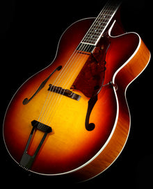 Used Gibson Custom Shop Solid Formed 17 Inch Venetian Cutaway Archtop Electric Guitar Bourbon Burst