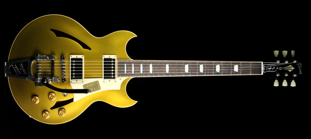 Used Gibson Custom Shop Johnny A. Standard with Bigsby Electric Guitar Goldtop — 2
