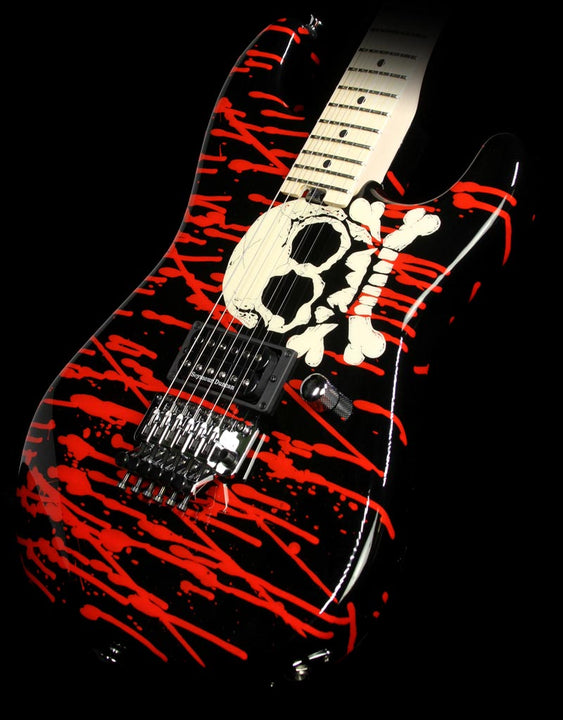 Charvel Pro Mod San Dimas Warren DeMartini Signature Blood & Skulls Electric Guitar