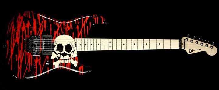Charvel Pro Mod San Dimas Warren DeMartini Signature Blood & Skulls Electric Guitar