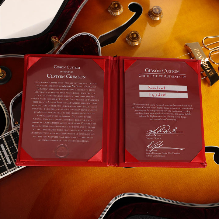 Gibson Custom Shop Crimson Division Byrdland Sunburst 2012