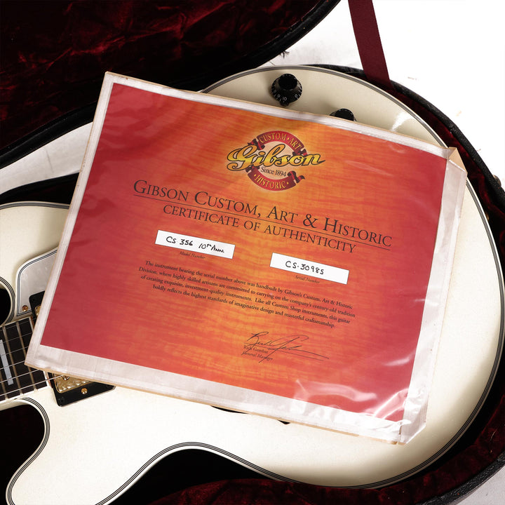 Gibson Custom Shop 10th Annversary CS-356 Diamond White Sparkle 2003