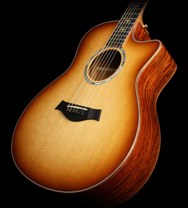 Used Taylor Custom Shop BTO Grand Symphony Cocobolo Acoustic Guitar Shaded Edgeburst