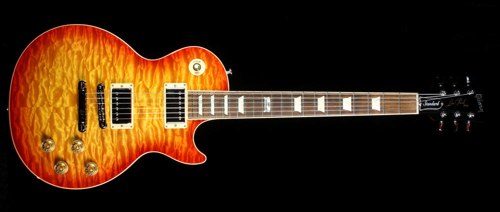 Used Gibson Les Paul Standard Electric Guitar Quilt Top Heritage Cherry Sunburst — 2