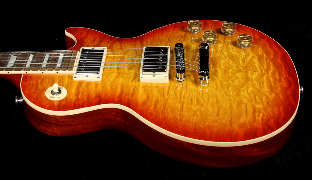Used Gibson Les Paul Standard Electric Guitar Quilt Top Heritage Cherry Sunburst — 6