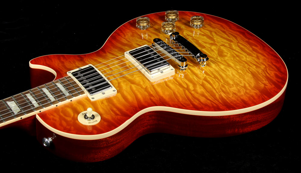 Used Gibson Les Paul Standard Electric Guitar Quilt Top Heritage Cherry Sunburst — 7