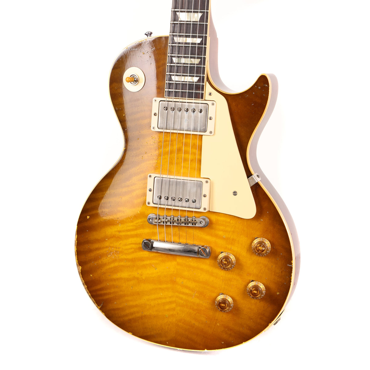 Gibson Custom Shop 1959 Les Paul Standard Heavy Aged Murphy Painted Gold Poppy Burst 2020 — 6