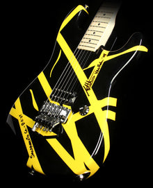 Used Charvel EVH Art Series Sacramento 2004 Electric Guitar Black with Yellow Stripes
