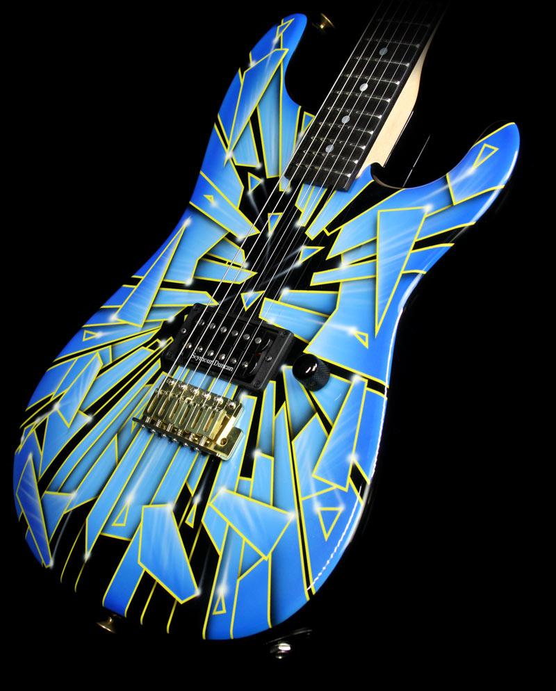 Used Charvel Custom Shop San Dimas Electric Guitar Shattered Glass — 1