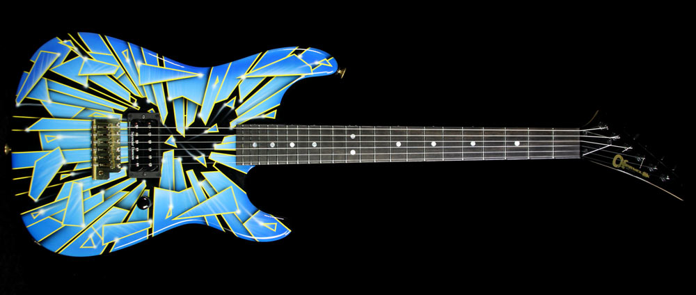 Used Charvel Custom Shop San Dimas Electric Guitar Shattered Glass — 2