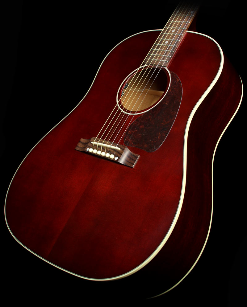 Used Gibson Montana J-45 Standard Limited Edition Acoustic Guitar Wine Red — 1