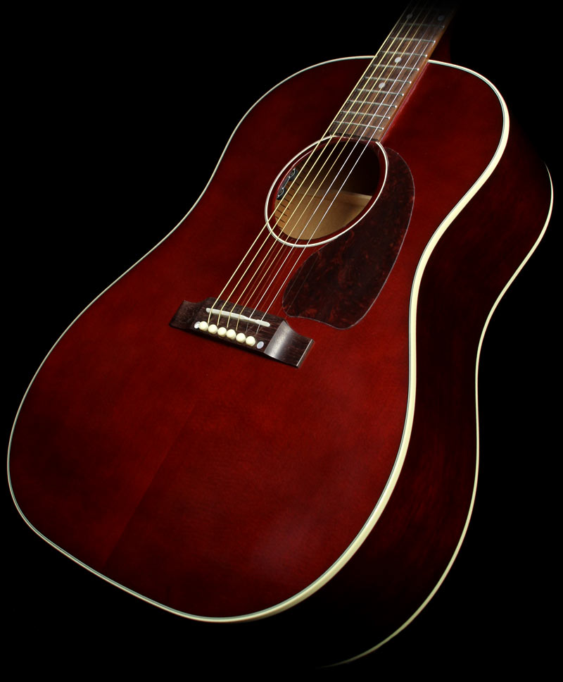 Used Gibson Montana J-45 Standard Limited Edition Acoustic Guitar Wine Red — 1