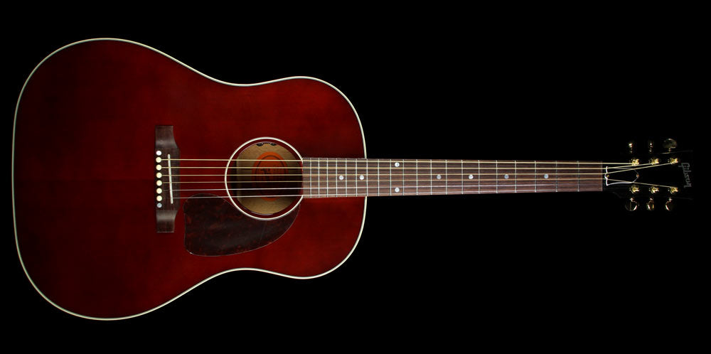 Used Gibson Montana J-45 Standard Limited Edition Acoustic Guitar Wine Red — 2