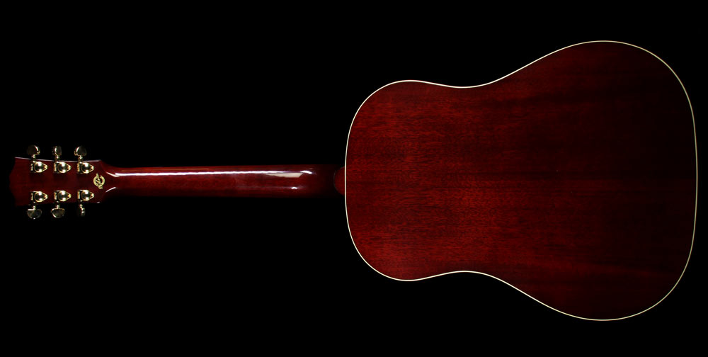 Used Gibson Montana J-45 Standard Limited Edition Acoustic Guitar Wine Red — 3