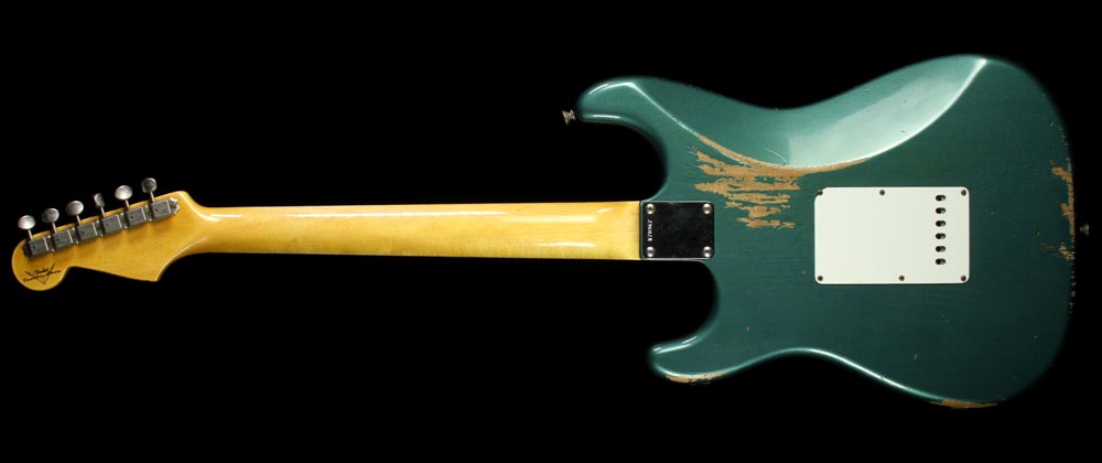 Used 2014 Fender Custom Shop '60s Relic Stratocaster Electric Guitar Sherwood Green — 3