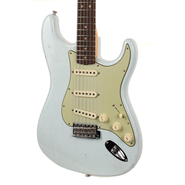 Fender Custom Shop 1963 Stratocaster Journeyman Relic Super Faded Aged Sonic Blue 2023