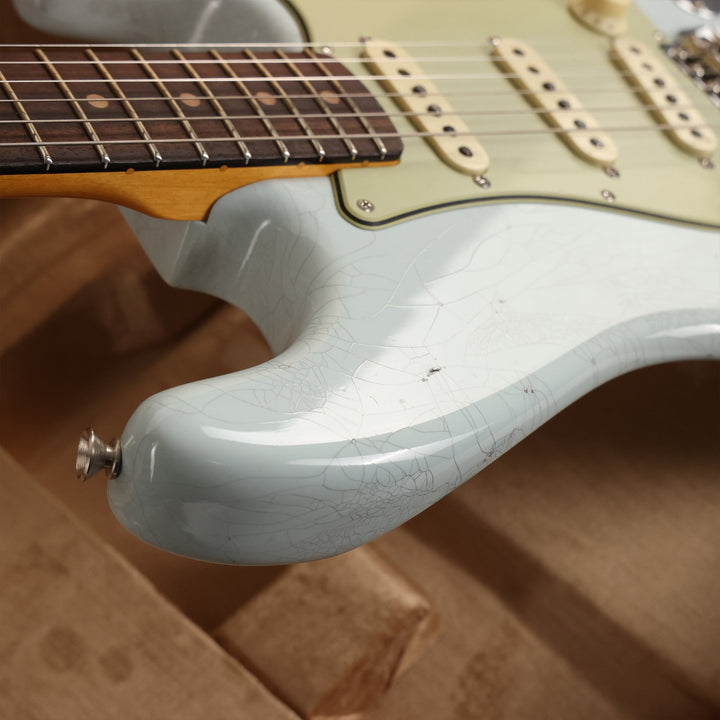 Fender Custom Shop 1963 Stratocaster Journeyman Relic Super Faded Aged Sonic Blue 2023