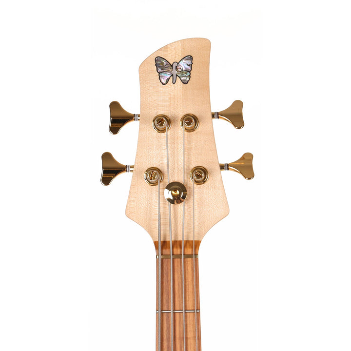 Fodera Monarch 4-String Bass 5A Flame Maple Natural 2023
