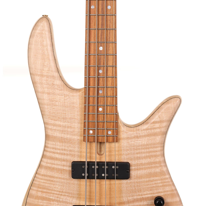 Fodera Monarch 4-String Bass 5A Flame Maple Natural 2023