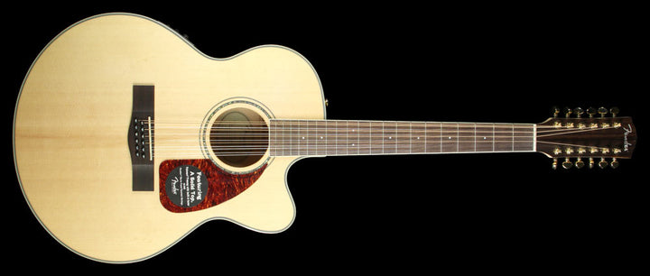 Used Fender CJ-290 SCE 12-String Jumbo Acoustic Guitar Natural