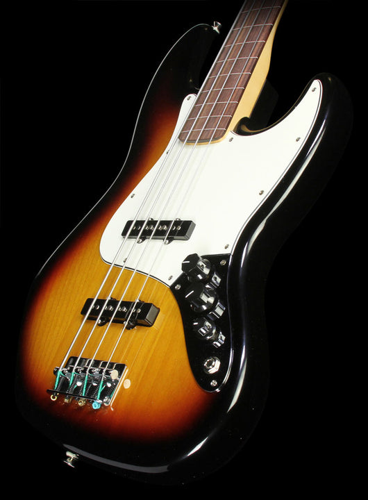 Used Fender Standard Fretless Jazz Bass Electric Bass Guitar Brown Sunburst