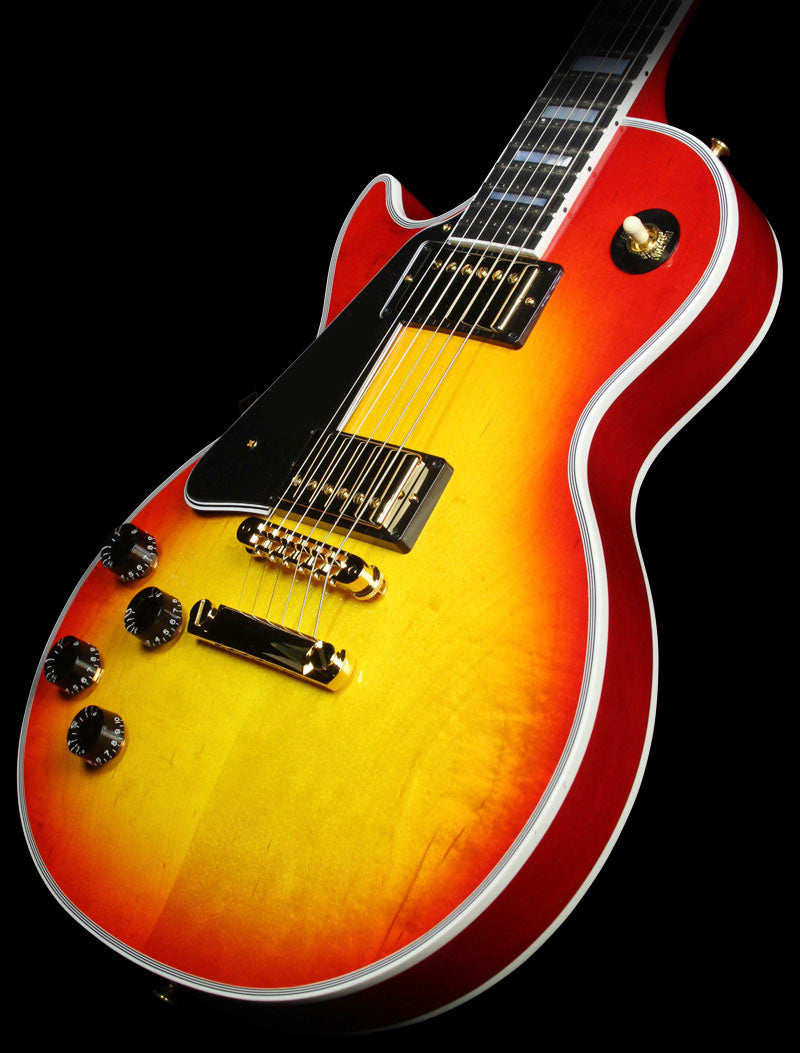 Used Gibson Custom Shop Les Paul Custom Left Handed Electric Guitar Heritage Cherry Sunburst — 1