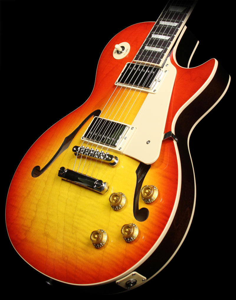 Used Gibson Memphis ES-Les Paul Electric Guitar Heritage Cherry Sunburst — 1