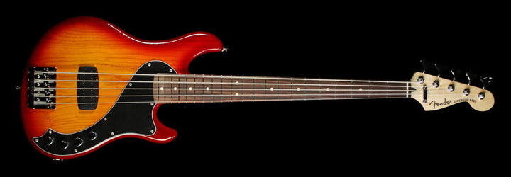 Used Fender Deluxe Dimension Bass V Electric Bass Guitar Aged Cherry Burst