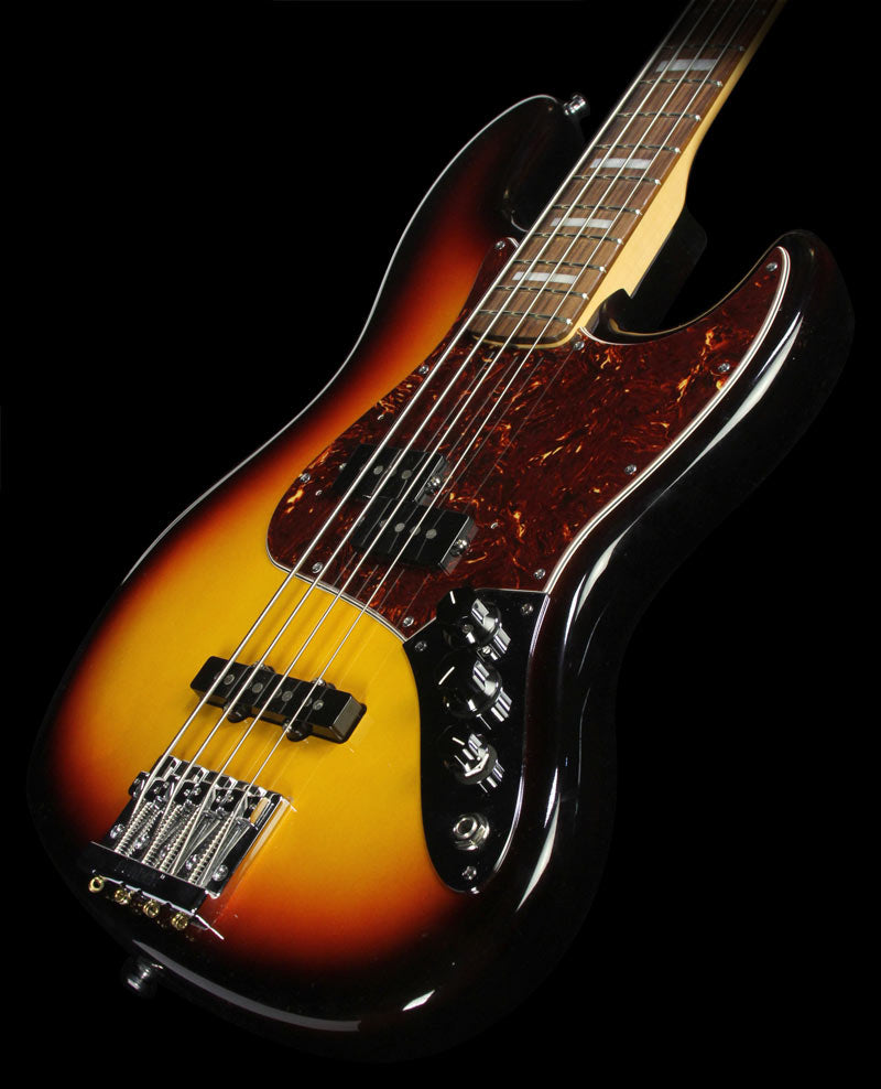 Used Fender American Vintage Hot Rod '70s Jazz Bass Electric Bass Guitar Three-Tone Sunburst — 1