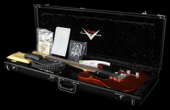 Used Fender Custom Shop Closet Classic Telecaster Pro Electric Guitar Aged Tangerine Candy