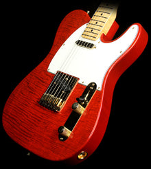Used Fender Custom Shop Custom Deluxe Telecaster Electric Guitar Transparent Candy Apple Red - Shop Worn