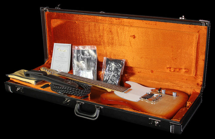 Used Fender Custom Shop Custom Deluxe Telecaster Electric Guitar Sienna Sunburst