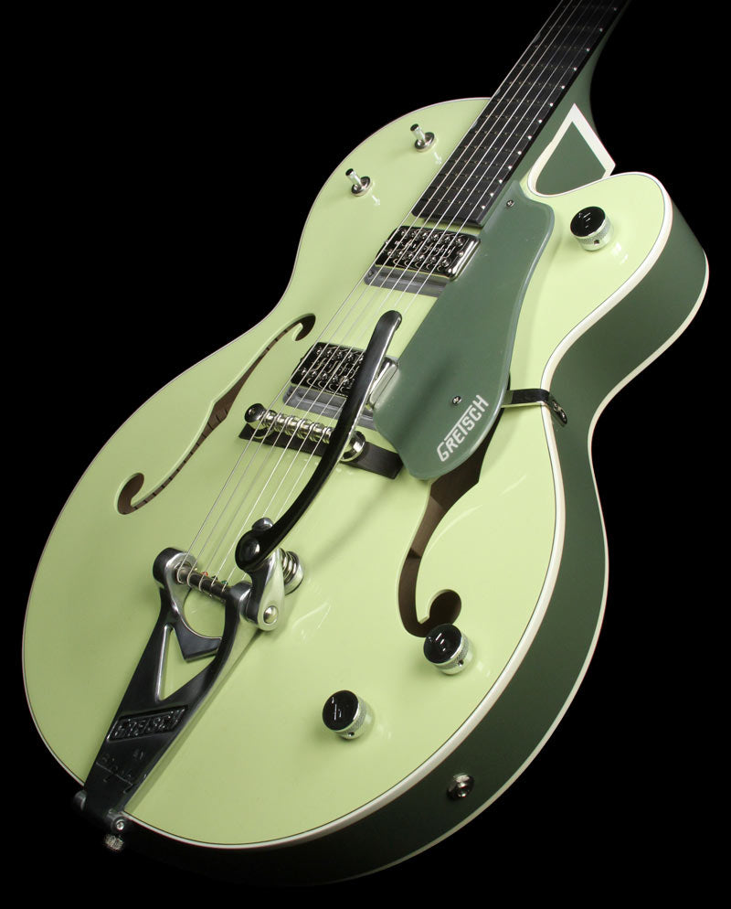 Used Gretsch G6118T Anniversary Electric Guitar Two-Tone Smoke Green - Shop Worn — 1