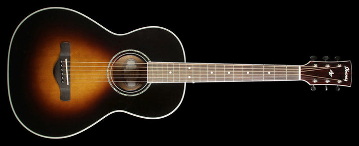 Used 2014 Ibanez AVN1BS Artwood Vintage Parlor Acoustic Guitar Brown Sunburst