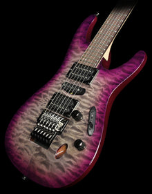 Used 2014 Ibanez S5570Q Prestige S-Series Electric Guitar Dark Purple Doom Burst