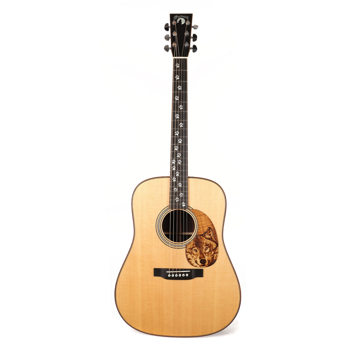 Martin Custom Shop D-28 Wolf Dreadnought Acoustic Natural 2017 — 2