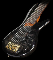 Used 2014 Ibanez SR806 6-String Electric Bass Transparent Gray