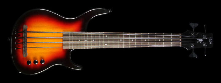 Used Kala U-Bass Solid Body Short Scale Electric Bass Guitar Sunburst