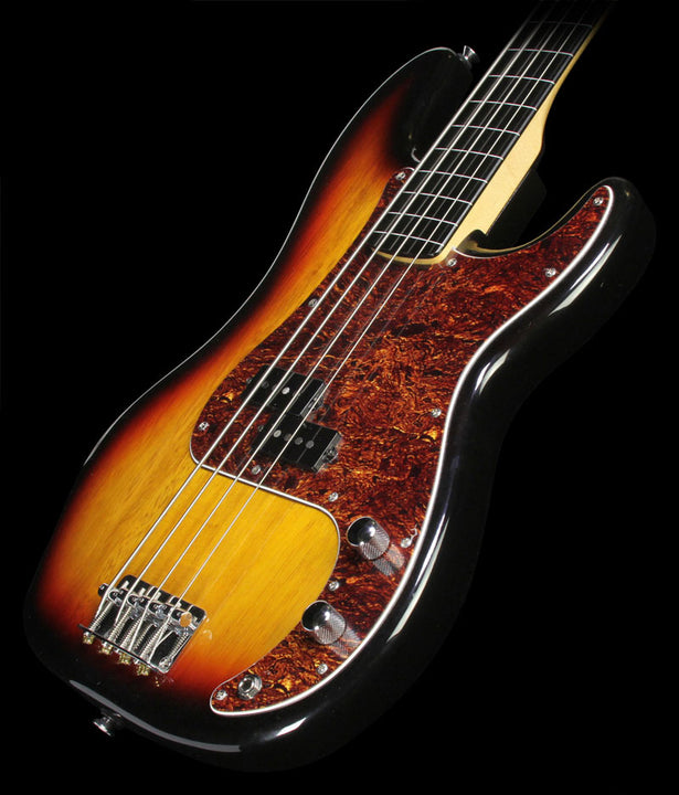 Used Squier Vintage Modified Precision Fretless Electric Bass 3-Tone Sunburst
