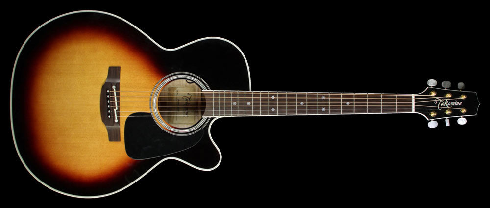 Used Takamine P6NC NEX Acoustic Guitar Brown Sunburst — 2