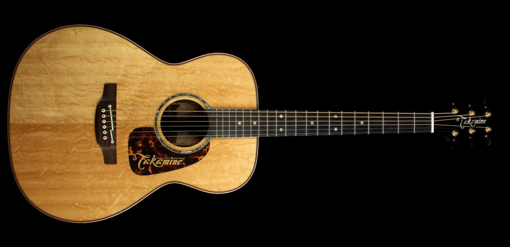 Used Takamine TLE-M1 Limited Edition Orchestra Malaysian Blackwood Acoustic Guitar Natural — 2