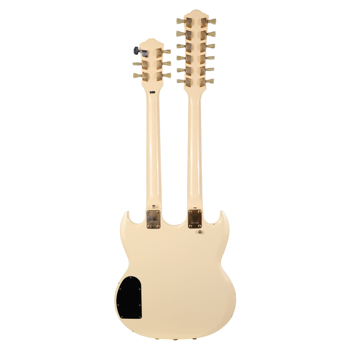 Double Neck ￼￼ guitar original ￼ 1977 Ibanez 2402DX Doubleneck Guitar White | The Music Zoo