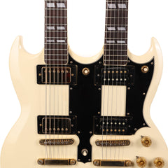 Double Neck ￼￼ guitar original ￼ 1977 Ibanez 2402DX Doubleneck Guitar White | The Music Zoo