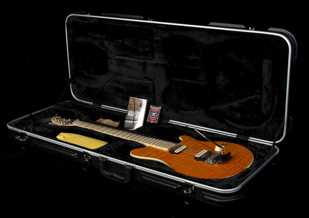Used Ernie Ball Music Man Axis Electric Guitar Transparent Gold — 4